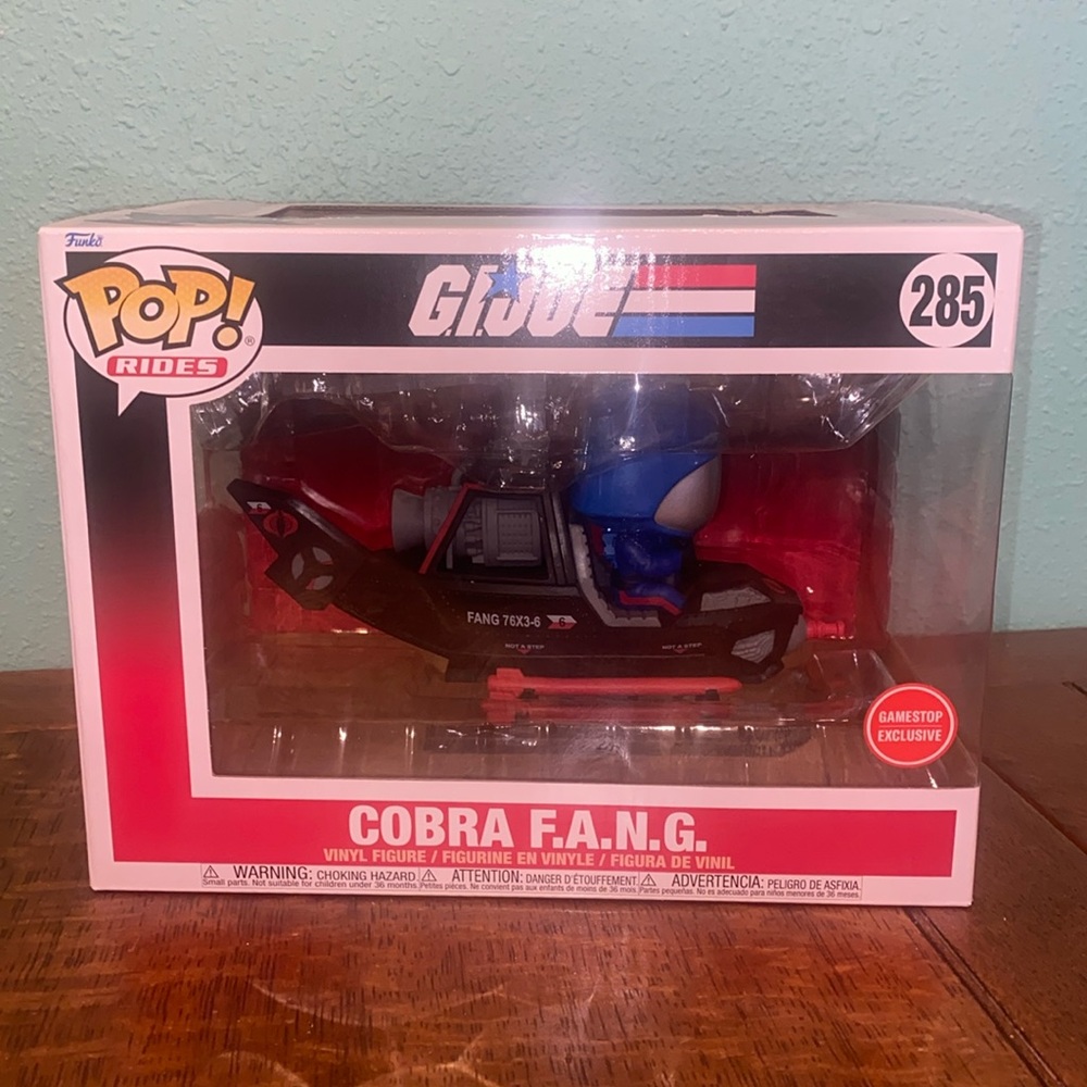 - GI Joe Cobra Fang Funko Pop.  New in box.
